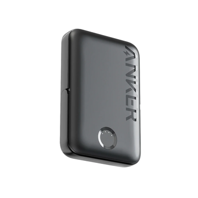 Магнітний бездротовий павербанк Anker MagGo A1618 5000 mAh 12W з підставкою Black