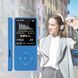 MP3 плеєр 01B 32Gb з РК-дисплеєм, вбудованим динаміком, FM радіо та диктофоном Blue