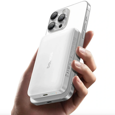 Магнітний павербанк Baseus EnerFill FM12 Qi2 10000mAh 22.5W, бездротова зарядка 15W, MagSafe, USB-C, White