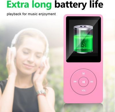 MP3 плеєр 01B 32Gb з РК-дисплеєм, вбудованим динаміком, FM радіо та диктофоном Rose
