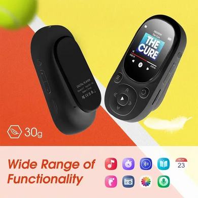 MP3 плеєр A11 Bluetooth Hi-Fi 32Gb з кліпсою, FM радіо та диктофоном Black