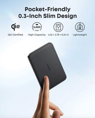 Повербанк Anker Nano MagGo легкий