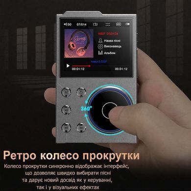 Hi-Fi аудіоплеєр з USB Type-C та Bluetooth