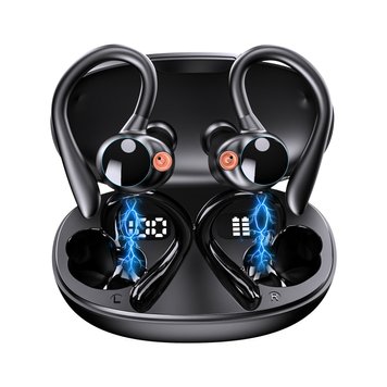 HBQ YYK-580 bezprzewodowy sportowy zestaw słuchawkowy bluetooth z redukcją szumów, 86635547, Черный