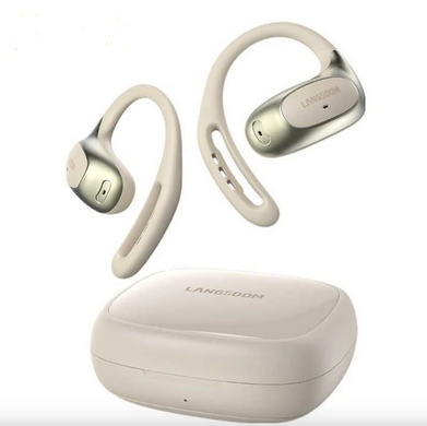 Бездротові спортивні навушники bluetooth Langsdom TE 10 Open Ear Crema